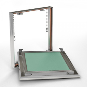 Люк невидимка Гиппократ-П в разобранном виде