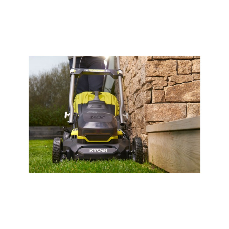 Вид спереди на Газонокосилку Ryobi RY18LMX40A-0