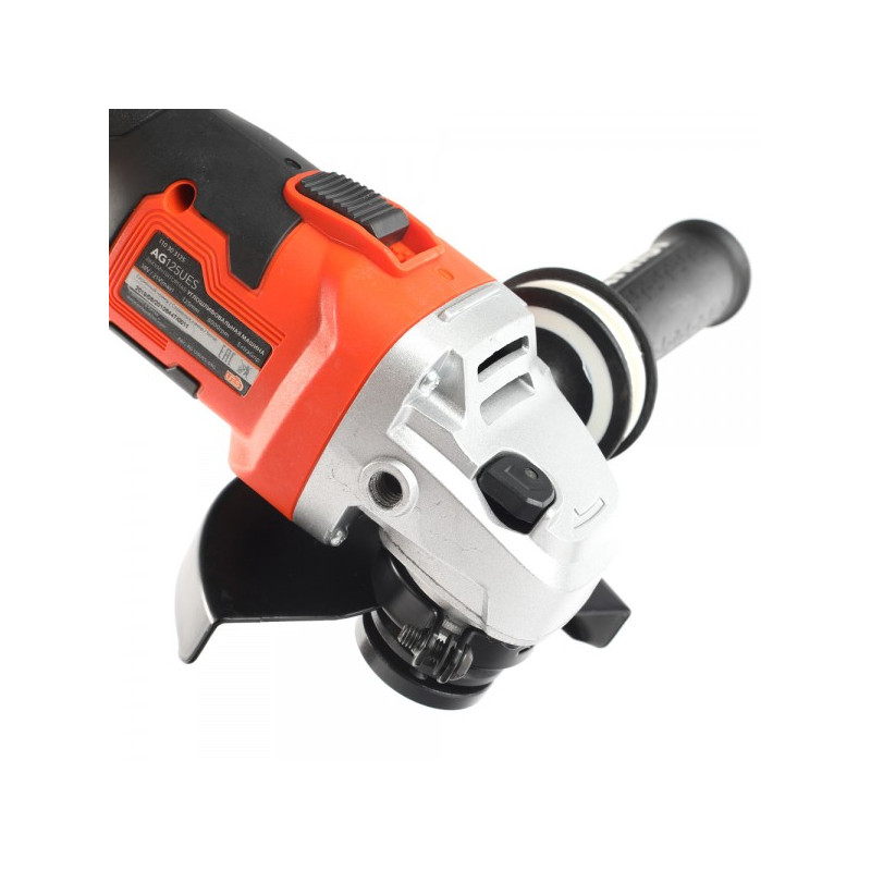 Угловая шлифмашина Patriot AG 125 UES 110303125 (Без АКБ) рабочая часть кнобка блокировки шпинделя