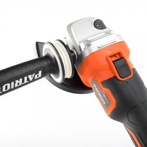 Угловая шлифмашина Patriot AG 125 UES 110303125 (Без АКБ) выключатель кнопка блокировки шпинделя