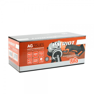 Угловая шлифмашина Patriot AG 125 UES 110303125 (Без АКБ) коробка упаковка