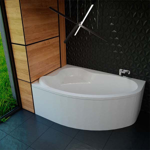 Ванна акриловая Bonito Home Rosa BH-RA-101-170L/St 170x110 L (с ножками) в интерьере