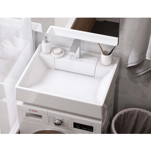 Фото сверху в интерьере умывальника Акватон Рейн 60