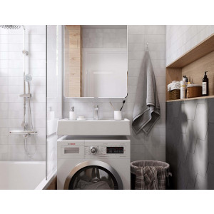 Фото в интерьере умывальника Акватон Рейн 60