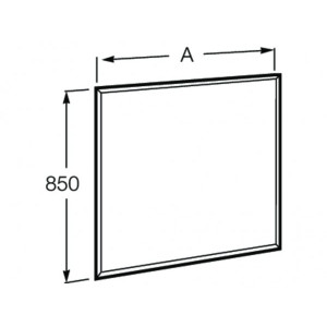 Зеркало Roca Aneto 60х85 размеры