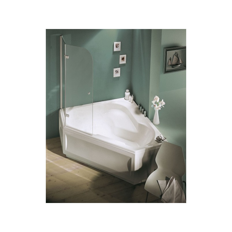 Ванна акриловая Jacob Delafon Bain Douche 145x145 L (с ножками) в интерьере