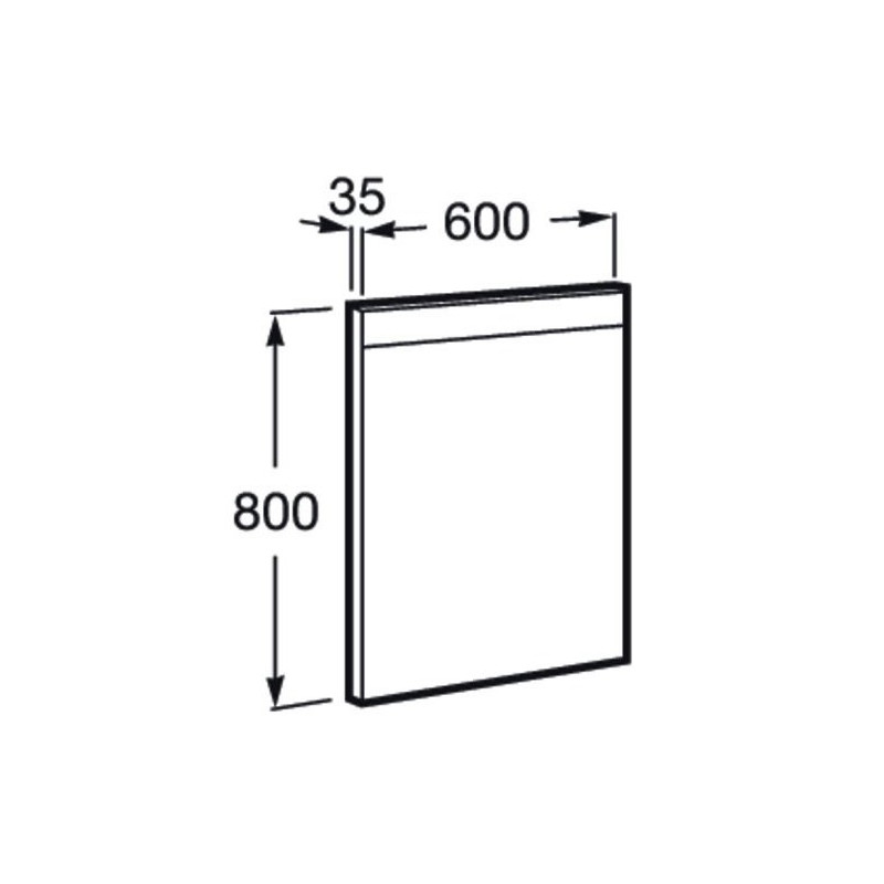 Зеркало Roca Prisma Basic 60х80 размеры