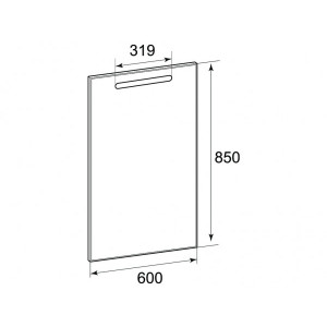 Зеркало Roca The Gap 60х85 размеры
