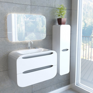 Фото в интерьере умывальника Andrea Neon 800