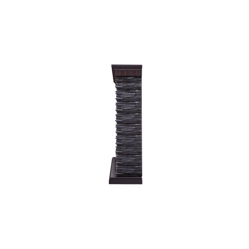 Портал Firelight Porto Classic сланец скалистый черный/венге вид сбоку