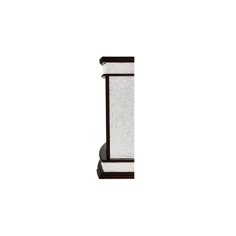 Портал Firelight Scala Classic сланец скалистый белый/темный дуб вид сбоку