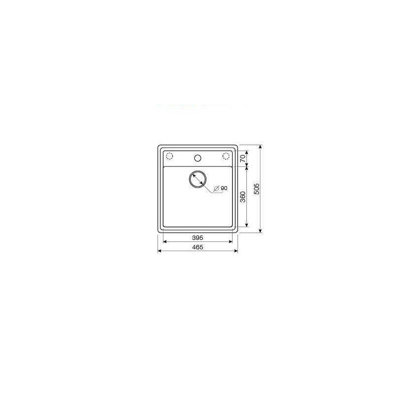 Кухонная мойка ZorG Como 46 серый жемчуг - схема с размерами