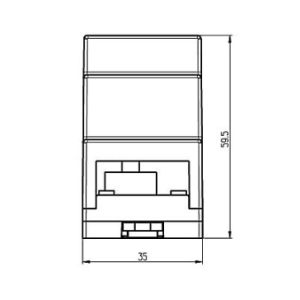 Терморегулятор Wirt ТРЛ-535 - чертеж с размерами
