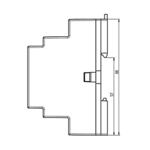 Терморегулятор Wirt ТРЛ-510 чертеж с размерами вид сбоку