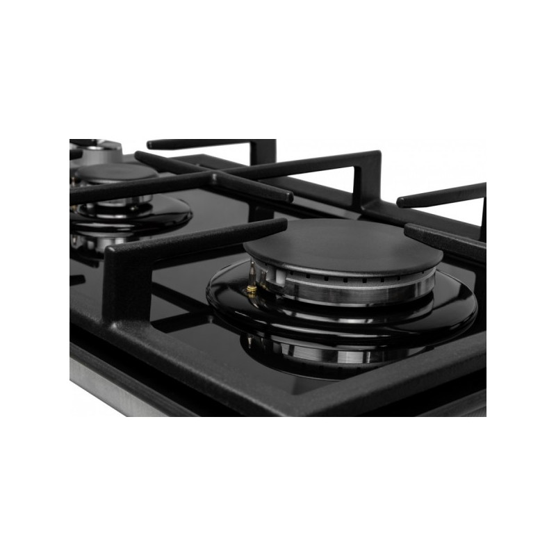 Газовая варочная панель ZorG Technology BL Domino Black с чугунной решеткой