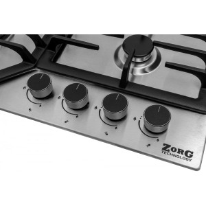 Газовая варочная панель ZorG Technology BLC FDW Inox с механическим управлением