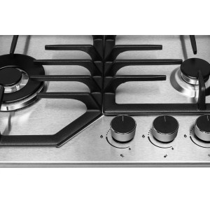 Газовая варочная панель ZorG Technology BLC FDW Inox вид сверху