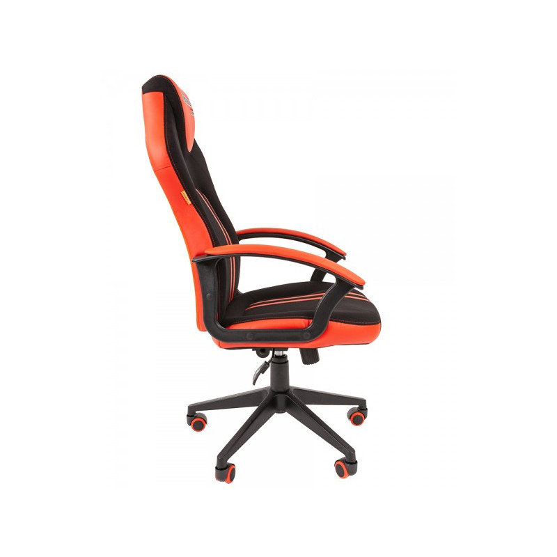Кресло геймерское Chairman Game 26 черный/красный вид сбоку