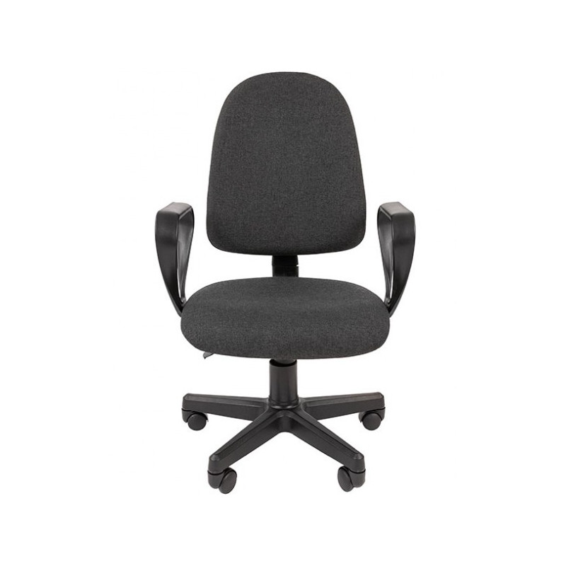 Кресло компьютерное Chairman Стандарт Престиж серый  вид спереди