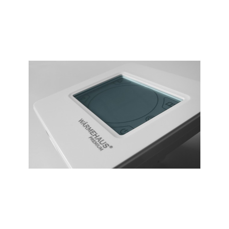 Терморегулятор Warmehaus Touchscreen белый - вид дисплея