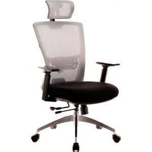 Кресло компьютерное Everprof Polo черный/серый