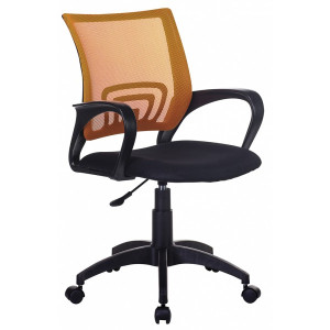 Кресло компьютерное Бюрократ CH-695NLT черный/оранжевый