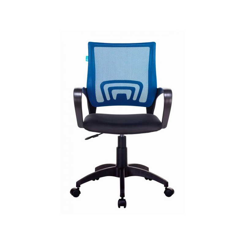 Кресло компьютерное Бюрократ CH-695NLT черный/синий вид спереди