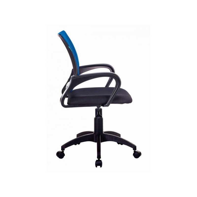 Кресло компьютерное Бюрократ CH-695NLT черный/синий вид сбоку