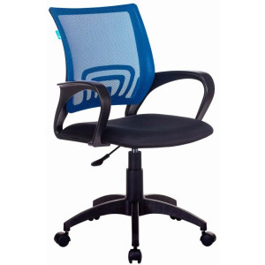 Кресло компьютерное Бюрократ CH-695NLT черный/синий