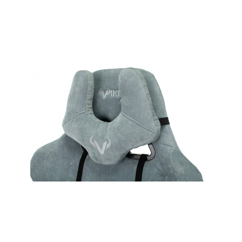 Кресло геймерское Бюрократ Viking Knight серо-голубой подголовник