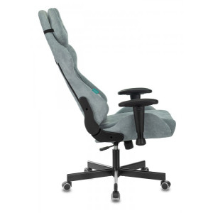 Кресло геймерское Бюрократ Viking Knight серо-голубой с отложенной спинкой
