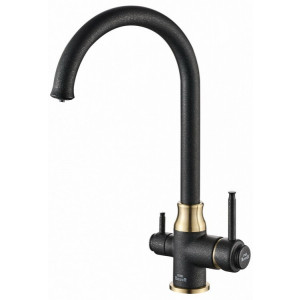 Смеситель ZorG Steel Hammer SH 763 черный/бронза