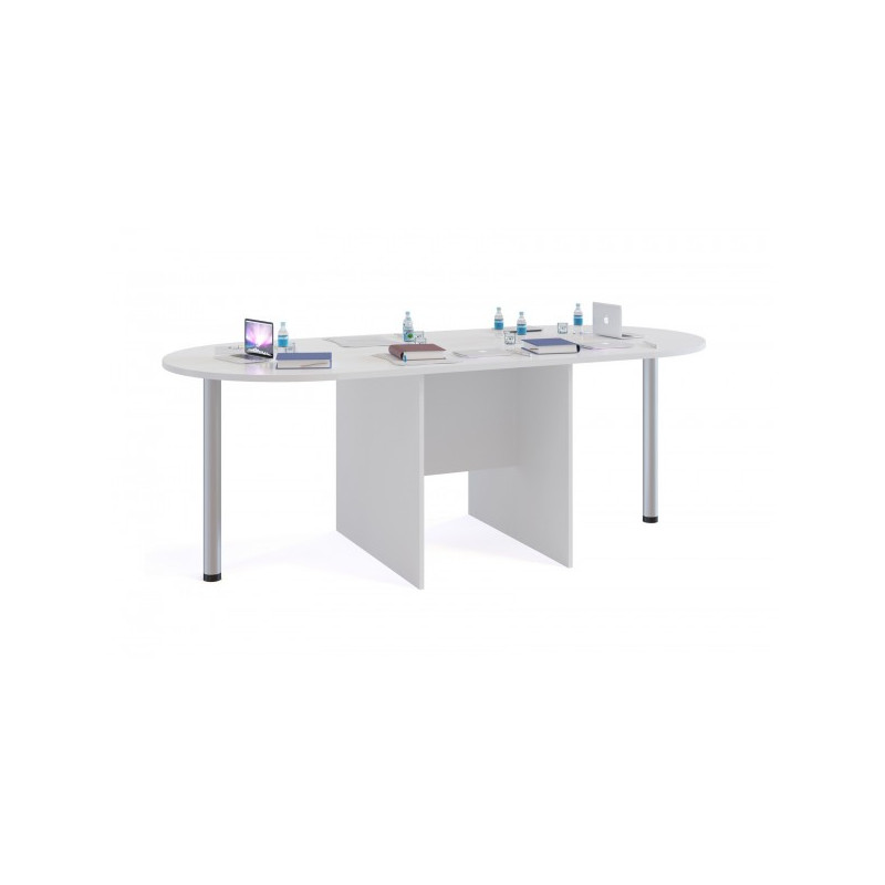 Стол-приставка СПР-03 белый как дополнение к основному столу