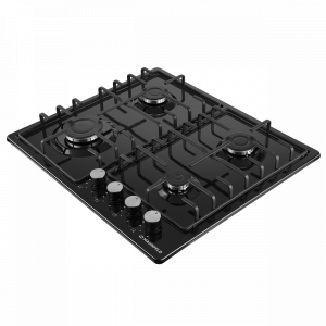 Газовая варочная панель Maunfeld EGHE.64.3STS-EB/G Black вид сбоку