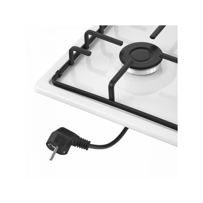 Газовая варочная панель Maunfeld EGHE.64.3STS-EW/G White с электрокабелем