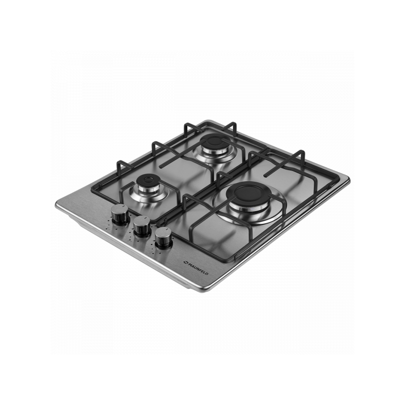 Газовая варочная панель Maunfeld EGHS.43.3STS-ES Inox вид сбоку