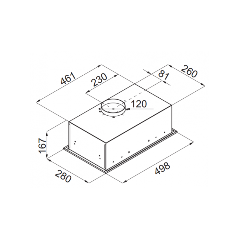 Вытяжка Maunfeld Crosby Singl 5028 Inox размеры