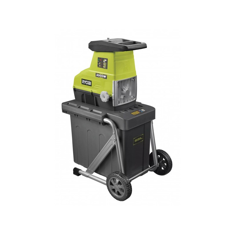 Вид сзади на садовый измельчитель Ryobi RSH3045U