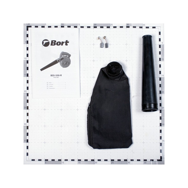 Воздуходувка-пылесос электрическая Bort BSS-550-R комплектация