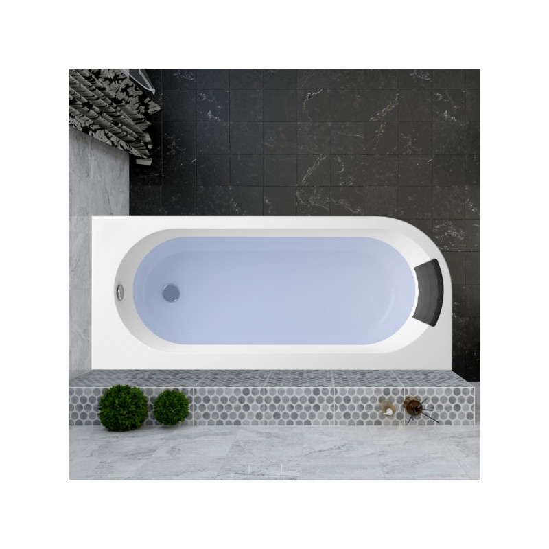 Ванна акриловая Lavinia Boho Art II 170x72,5 R (c подголовником) в интерьере