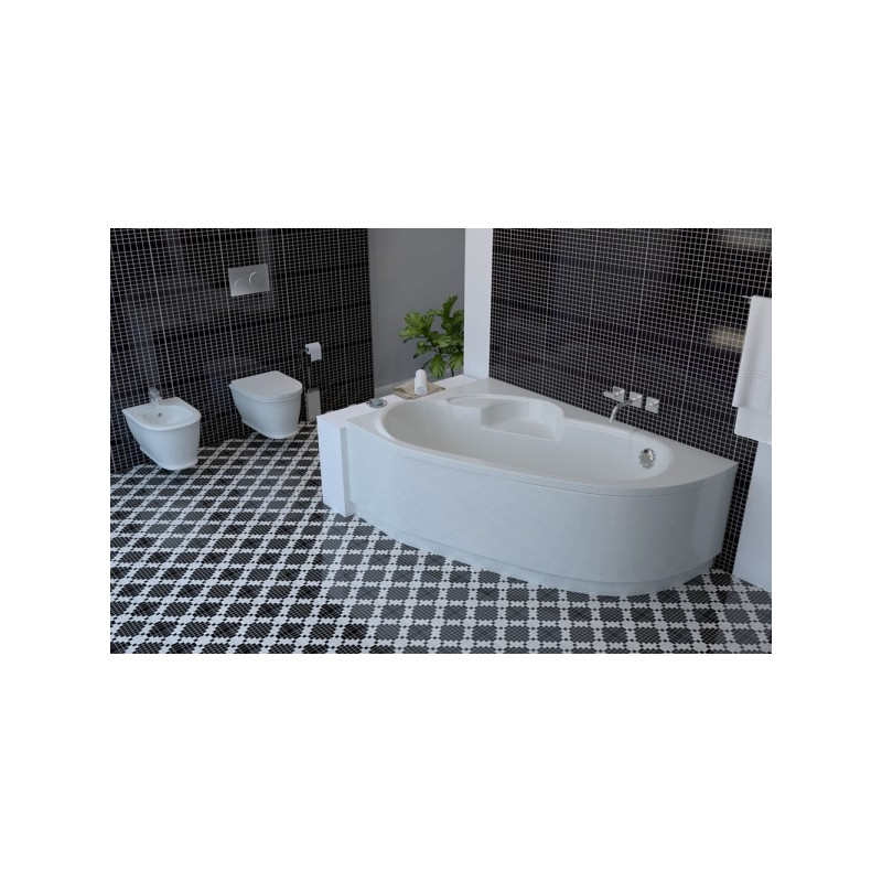 Ванна акриловая Lavinia Boho Bell Pro 140x95 R в интерьере