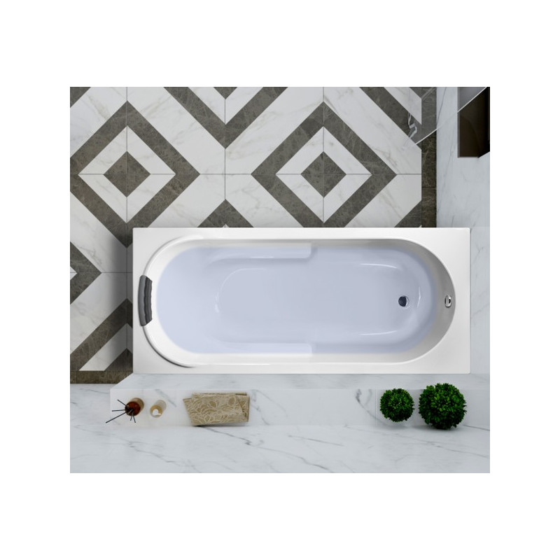 Ванна акриловая Lavinia Boho Bristol 170x75 (с подголовником) в интерьере