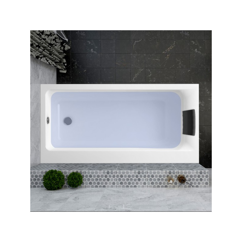 Ванна акриловая Lavinia Boho Catani 160x80 R (с подголовником) в интерьере