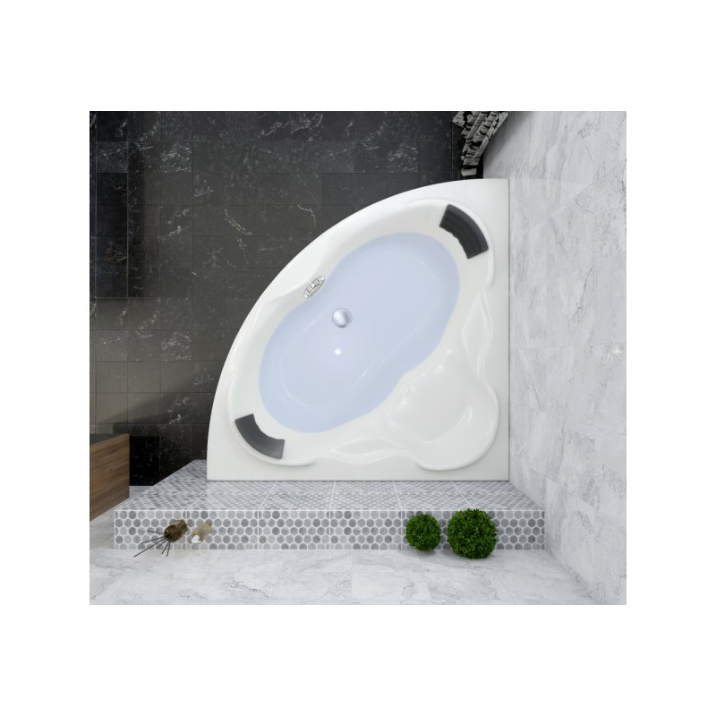 Ванна акриловая Lavinia Boho Elegant 150x150 (с подголовником) в интерьере