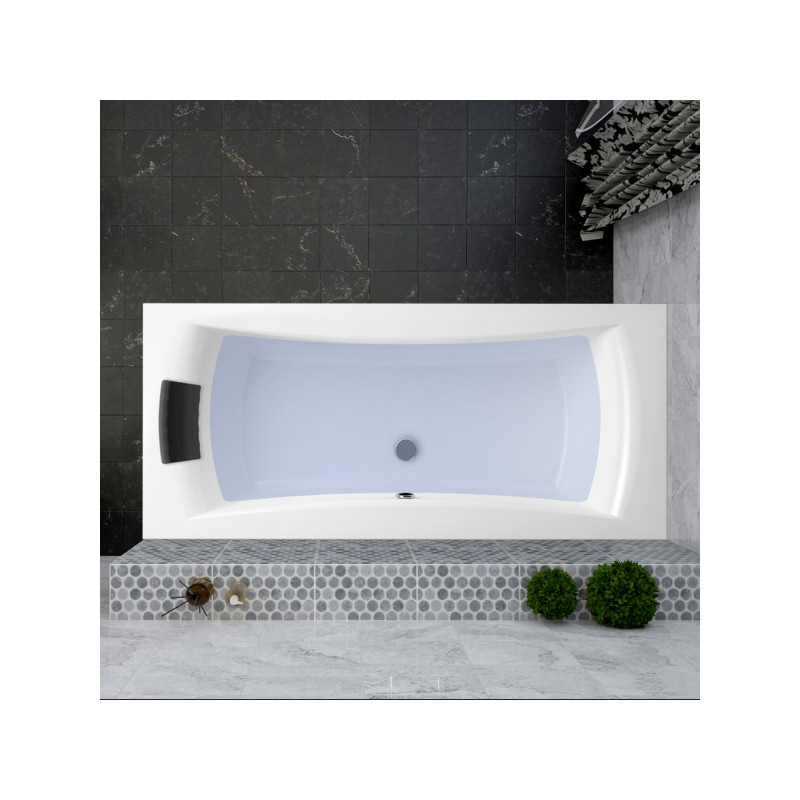 Ванна акриловая Lavinia Boho Evan 200x90 (с подголовниками) в интерьере