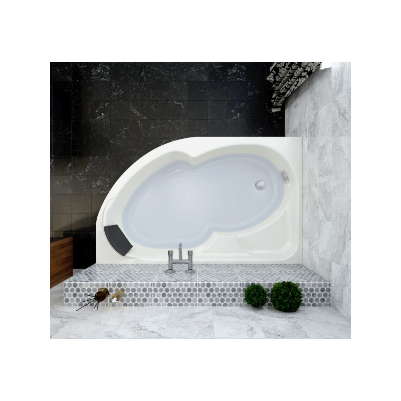 Ванна акриловая Lavinia Boho Grance Hill 170x105 L (с подголовником) в интерьере