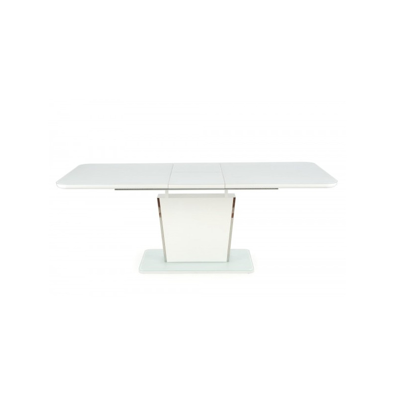 Кухонный стол Halmar Bonari белый в разложенном  виде