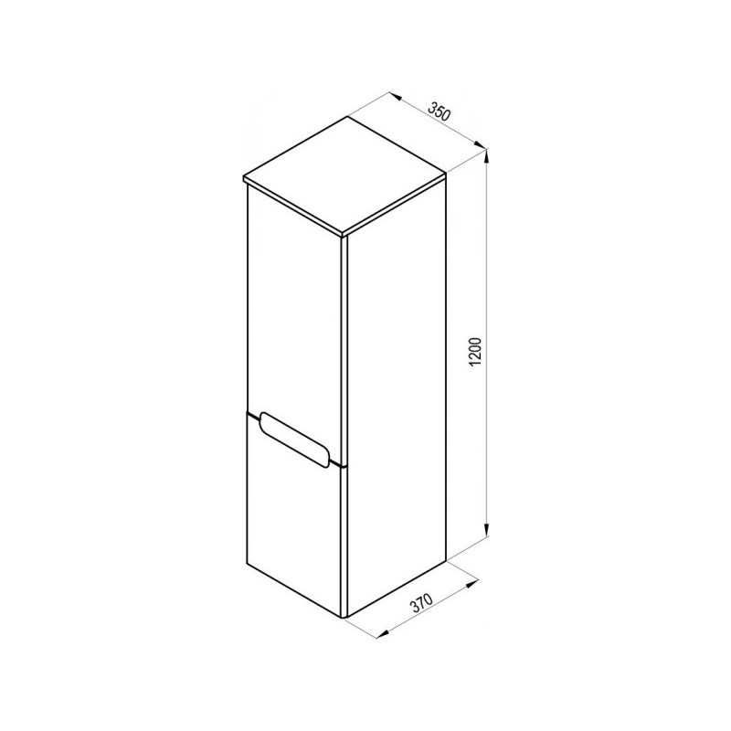 Шкаф-пенал Ravak SB Classic 350 X000000311 схема