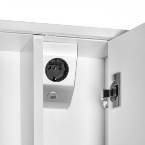 Шкаф с зеркалом Roca Ronda 60 ZRU9303007 розетка