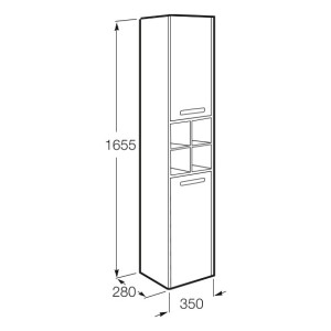 Шкаф-пенал Roca Lago 857297444 схема
